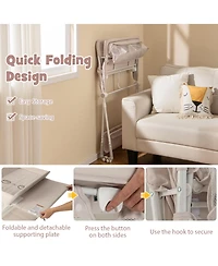 Portable Baby Changing Table with 3-Level Adjustable Height Convenient and Comfortable for Diapering on the Go