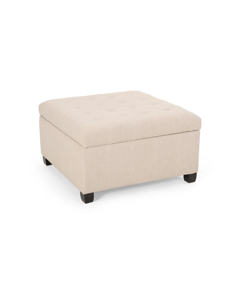 Streamdale Furniture Chic Waffle-Stitch Storage Ottoman Unclutter in Style