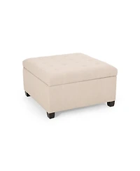 Streamdale Furniture Chic Waffle-Stitch Storage Ottoman Unclutter in Style