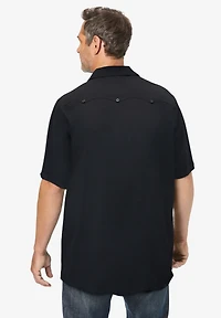 KingSize Men's Big & Tall Short-Sleeve Guayabera Shirt