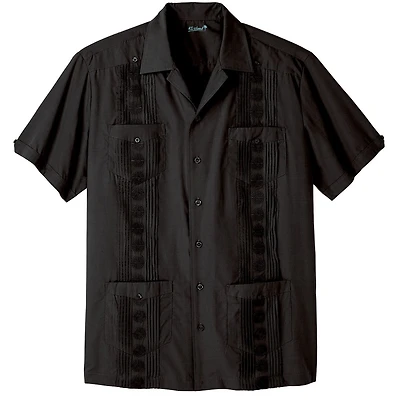 KingSize Men's Big & Tall Short-Sleeve Guayabera Shirt