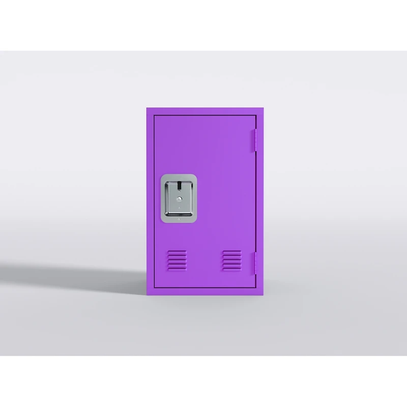 Simplie Fun Compact Purple Steel Storage Cabinet: Detachable, Ample Storage Space, Easy Assembly