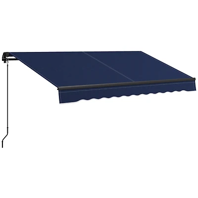 Retractable Awning Water & Uv Resistant, Adjustable Shade for Patios