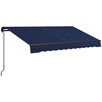 Retractable Awning Water & Uv Resistant, Adjustable Shade for Patios