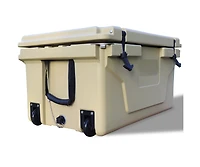 Streamdale Furniture Khaki Color Ice Cooler Box 65Qt Camping Ice Chest Beer Box Outdoor Fishing Cooler