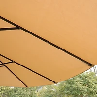 Streamdale Furniture Extra-Large Waterproof Patio Double-Sided Umbrella with Crank Lift
