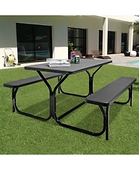 Slickblue Picnic Table Bench Set for Outdoor Camping