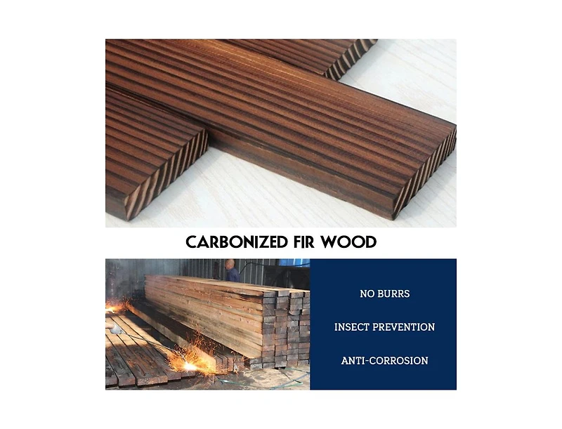 Slickblue 2-Tiers Outdoor Wooden Barrel Waterfall Fountain with Pump