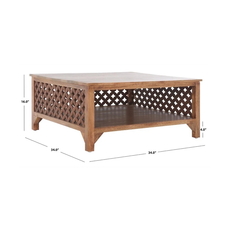 Squall Square 1 Shelf Coffee Table