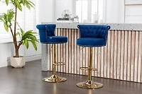 Streamdale Adjustable Swivel Bar Stools Set for Kitchen, Dining Room