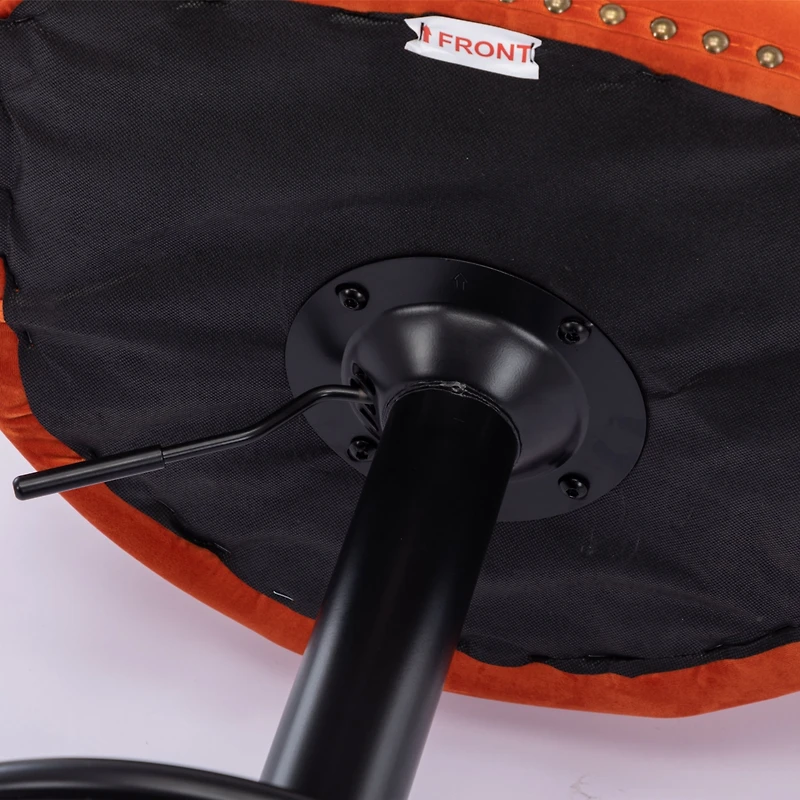 Streamdale Furniture Modern Adjustable Velvet Bar Stools, Set of 2