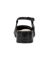 Easy Spirit Women's Eflex Jola Block Heel Slingback Dress Pumps