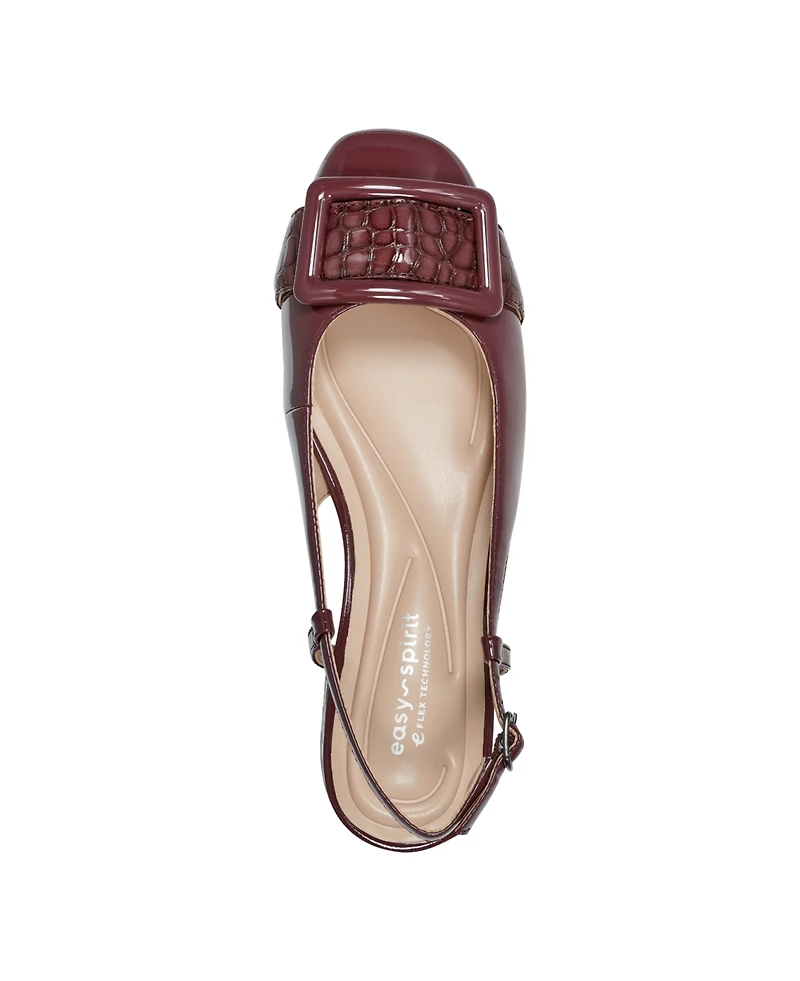 Easy Spirit Women's Eflex Jola Block Heel Slingback Dress Pumps