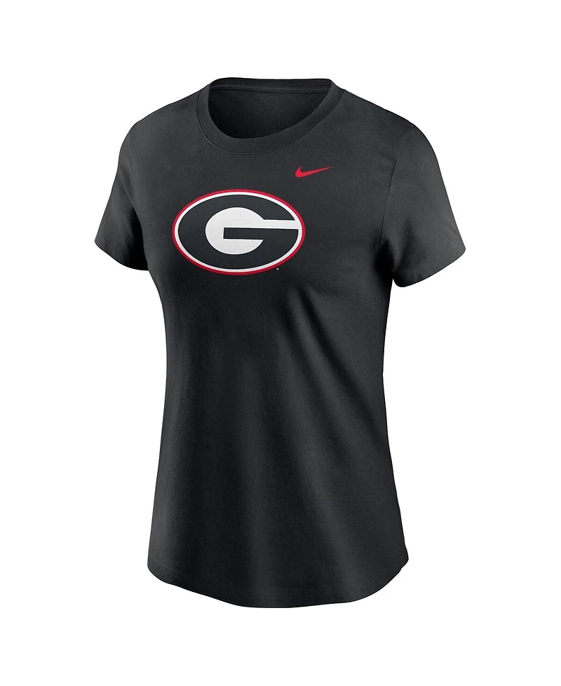 Nike Women's Black Georgia Bulldogs Primetime Evergreen Logo T-Shirt
