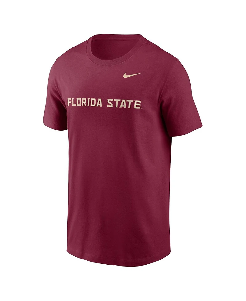 Nike Men's Garnet Florida State Seminoles Primetime Evergreen Wordmark T-Shirt