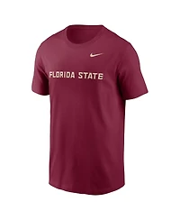 Nike Men's Garnet Florida State Seminoles Primetime Evergreen Wordmark T-Shirt