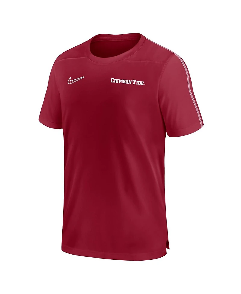 Nike Men's Alabama Crimson Tide 2024 Sideline Coach Performance T-shirt