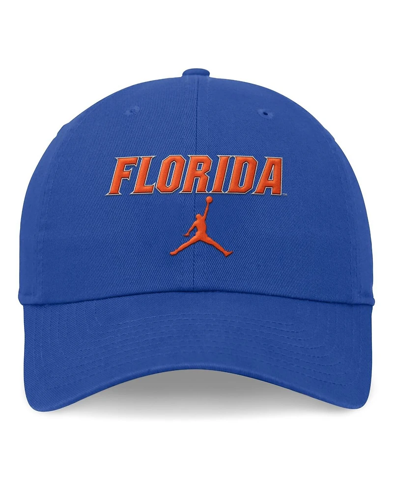 Jordan Men's and Women's Royal Florida Gators 2024 Sideline Tri-Glide Adjustable Hat