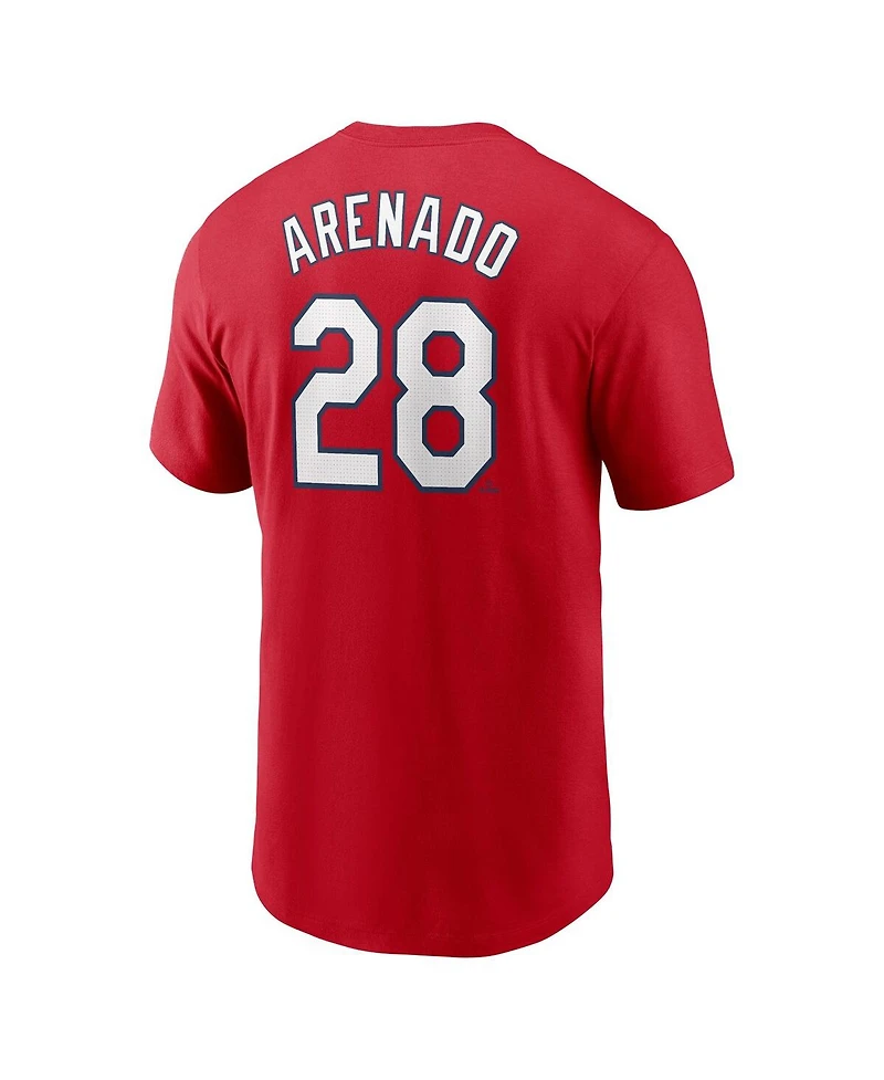 Nike Men's Nolan Arenado Red St. Louis Cardinals 2024 City Connect Fuse Name Number T-Shirt