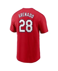 Nike Men's Nolan Arenado Red St. Louis Cardinals 2024 City Connect Fuse Name Number T-Shirt