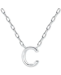 Giani Bernini Initial C Pendant Necklace in Sterling Silver, 16" + 2" extender, Created for Macy's