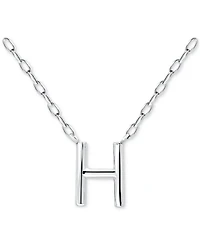 Giani Bernini Initial H Pendant Necklace in Sterling Silver, 16" + 2" extender, Created for Macy's