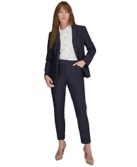 Tommy Hilfiger Women's Pinstripe Slim-Fit Single-Button Blazer