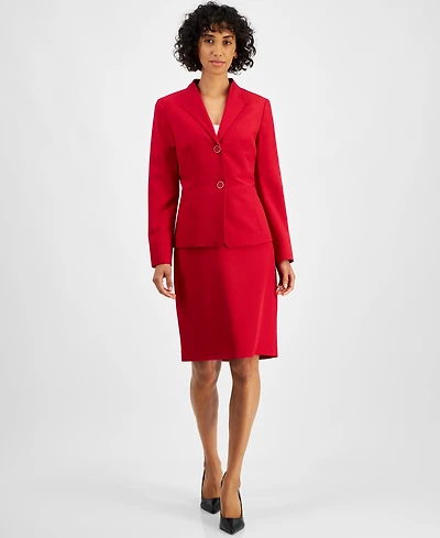 Le Suit Women's Blazer & Pencil Skirt Regular Petite