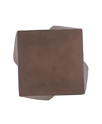 Streamdale Live Edge Concrete Side Table with Abstract Twist