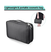 Byootique Portable Multi Brush Holder Makeup Bag Cosmetic Organizer Polyester Storage Travel Case with Belt Strap (Only Bag)