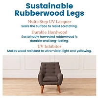 ECR4Kids Ezra Accent Chair, Raisin