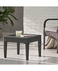 Streamdale Furniture Woven Outdoor Accent Table, Weather-Resistant