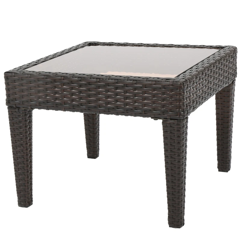 Streamdale Furniture Woven Outdoor Accent Table, Weather-Resistant