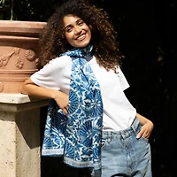 Rosalba - Long Satin Silk Scarf for Women