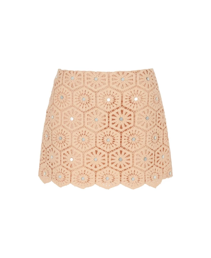 Nocturne Women's Embroidered Mini Skirt