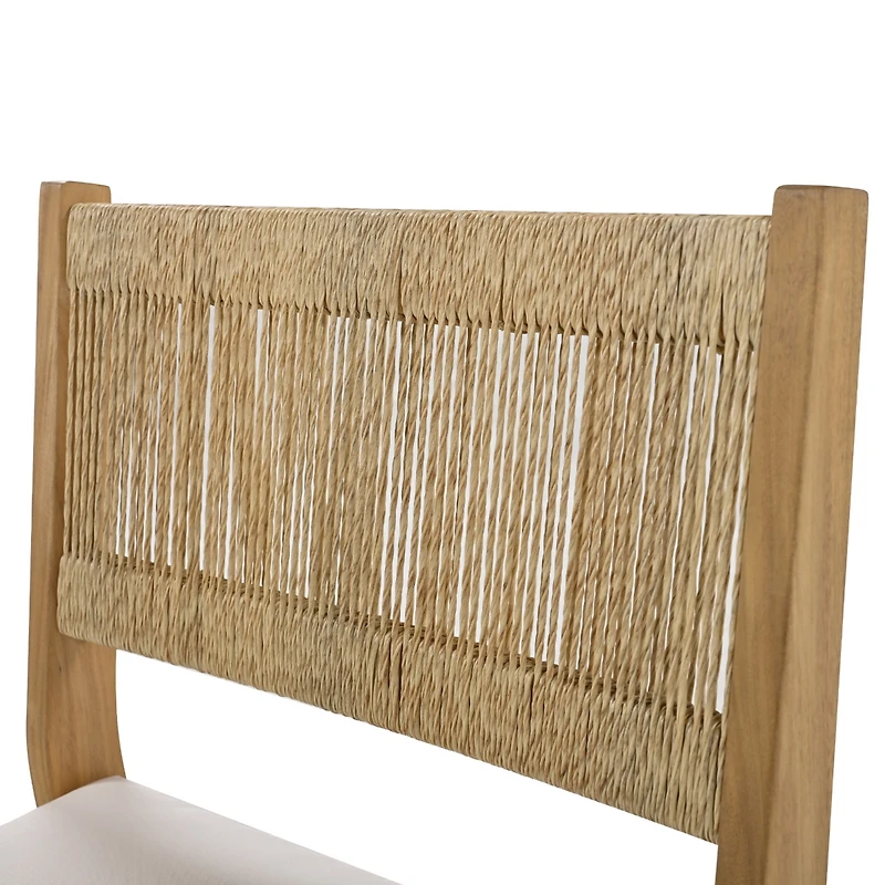 Streamdale Outdoor Dining Set Acacia Wood Elegance, Thick Cushioned Comfort