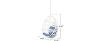 Streamdale Cozy Hanging Chair Wicker and Metal Embrace for Comfort and Style
