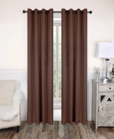 Superior Solid Classic Modern Wrinkle Resistant Room Darkening Piece Curtain Set