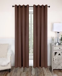 Superior Solid Classic Modern Wrinkle Resistant Room Darkening Piece Curtain Set