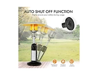 Slickblue 11 000BTU Portable Tabletop Patio Stainless Steel Standing Propane Heater