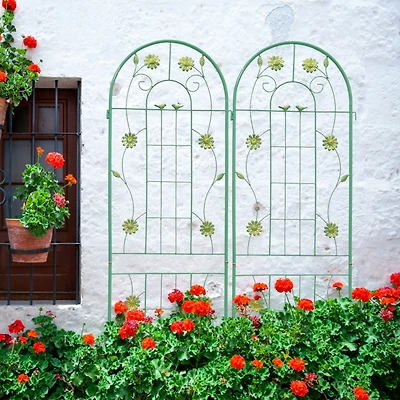 Rustproof 71" Garden Trellis for Climbing Plants
