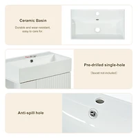 Streamdale 21.6" Bathroom Vanity Combo with Single Ceramic Sink