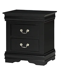 Simplie Fun Elegant Louis Philip Nightstand with Ample Storage
