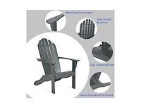 Slickblue Acacia Wood Outdoor Adirondack Chair with Ergonomic Design