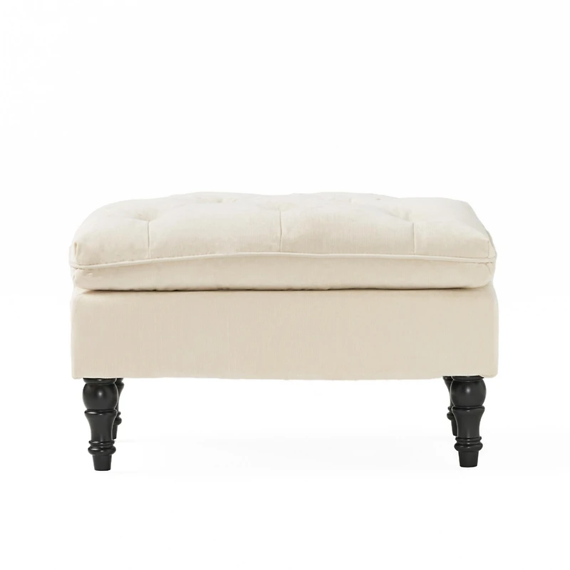 Streamdale Plush Tufted Ottoman Comfort & Style for Your Interior