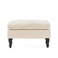 Streamdale Plush Tufted Ottoman Comfort & Style for Your Interior