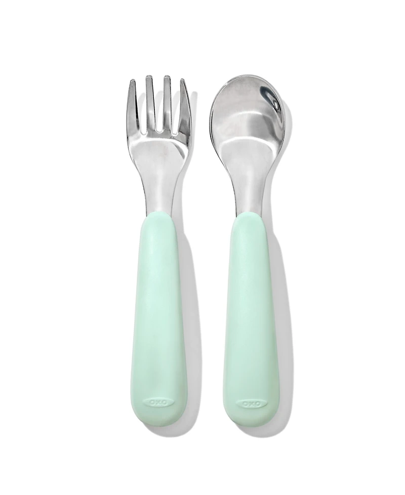 Oxo Tot On-The-Go 2 Pc Fork and Spoon Set
