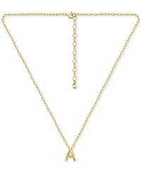 Giani Bernini Initial A Pendant Necklace in 18k Gold-Plated Sterling Silver, 16" + 2" extender, Created for Macy's
