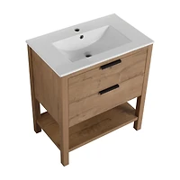 Streamdale 30 Inch Bathroom Vanity Plywood With 2 Drawers
