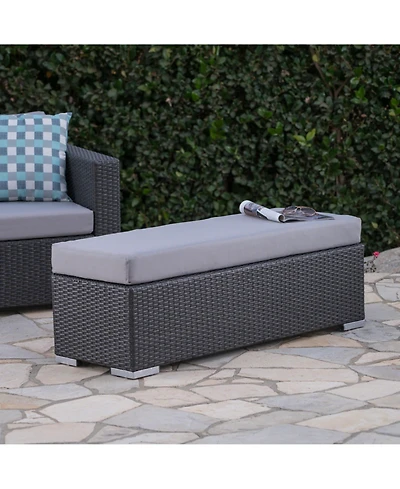 Streamdale Furniture All-Weather Wicker Picnic Bench for Backyard Staycations